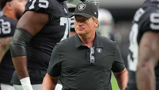 Jon Gruden with the Raiders